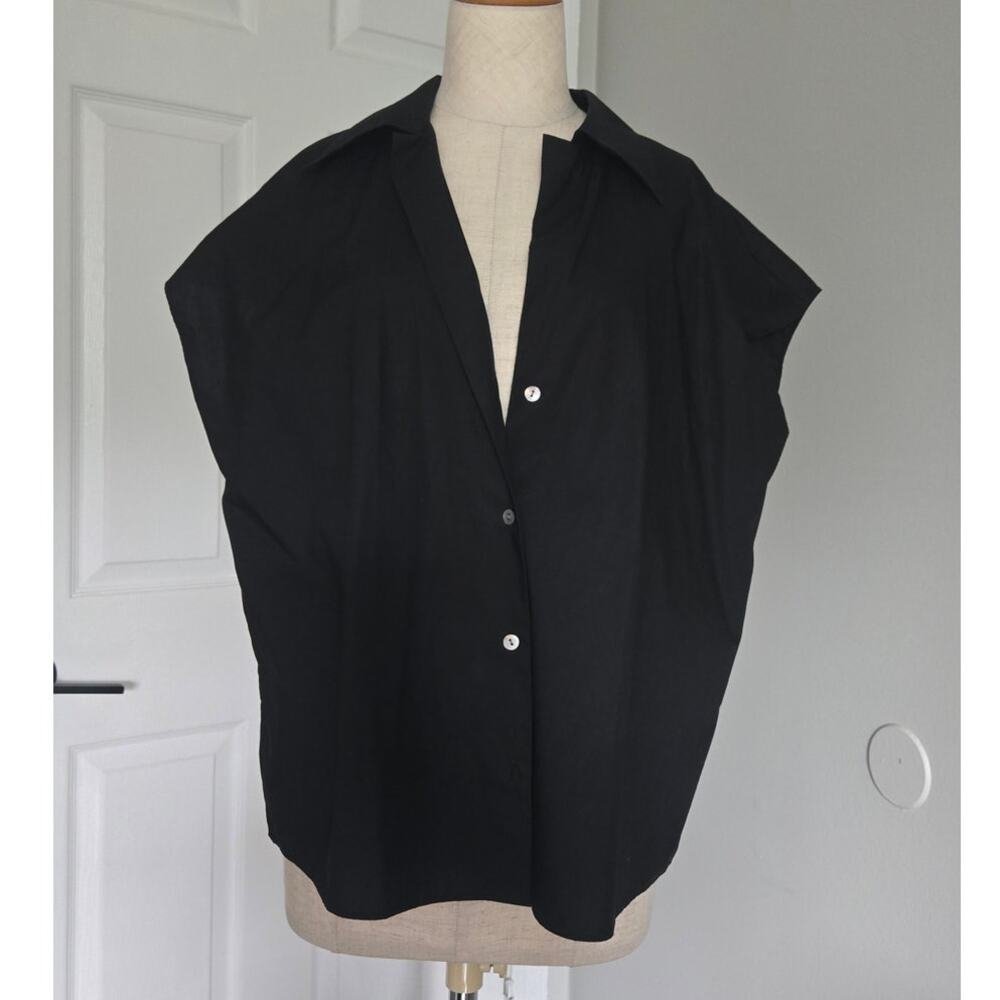 Vince Cotton Cap sleeve Buttoned Shirt Size M
